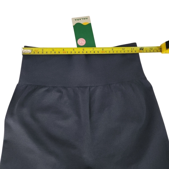 HALARA Seamless Flow High Waisted Ruched Plain Leggings indigo Medium - Picture 10 of 13